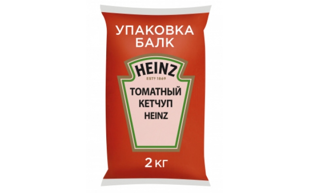 Кетчуп Томатный Хайнц 2кг | 6шт балк с конн Россия